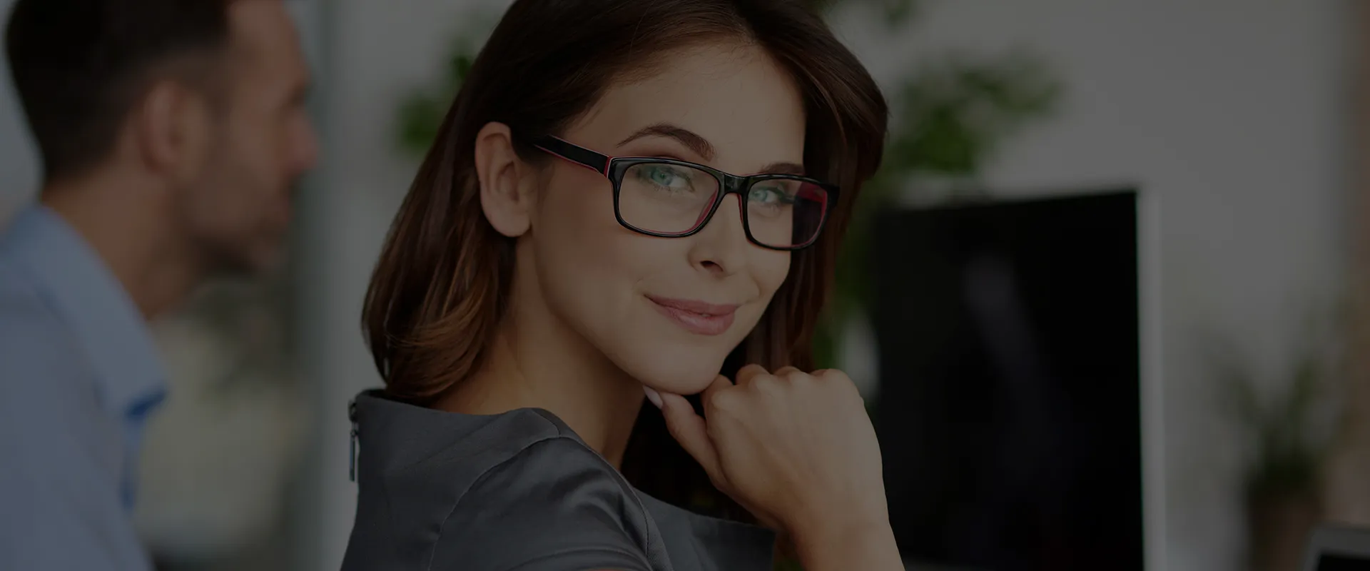 portrait-cheerful-woman-office